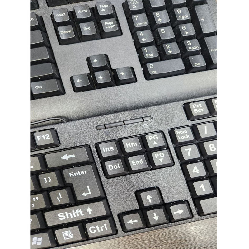MC-689 Large Letter Print Keyboard / Big Letter Keyboard Print USb Wir ...