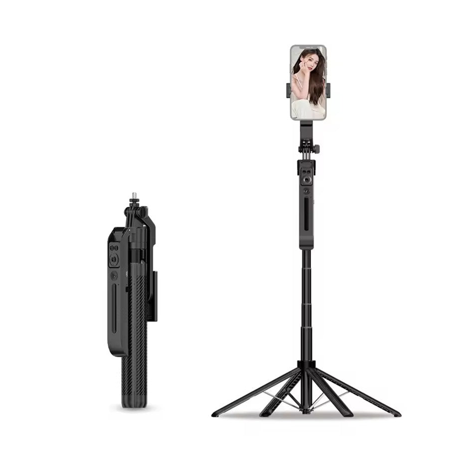 AI Selfie Stick Tripod for Smartphone Gimbal Selfie Stick with Face Track for mobile C12 360 Rotation