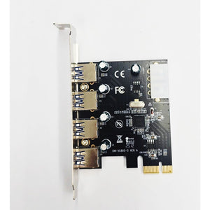 PCI-E to 4-Port USB3.0 Card / PCI-E Expansion Card PCI Express USB Hub 3.0 4 Port PCIE Card
