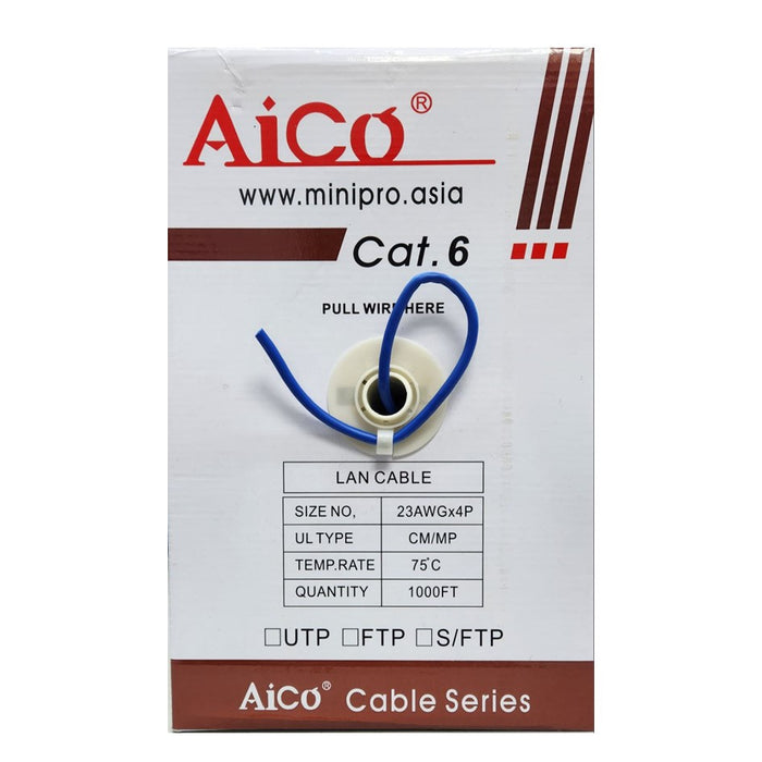 CAT 6 UTP RJ45 Network/Lan Cable 305Meter Blue OEM