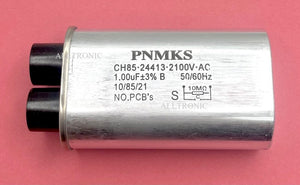 Microwave Oven HV Capacitor 2100VAC 1.00µF ±3%  50/60Hz CH85-24413