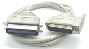 Parallel Printer Cable DB25 (M) - Centronics (M) 1.5Meter - Grey