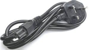 Power Cord 3Pin UK to C5 (Notebook) 1.8Meter 0.75mm2 5A/250v with ASTA / BS1363 Mark