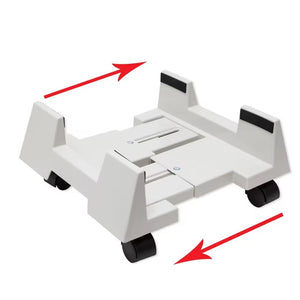 CPU Holder Stand, Mobile Computer Tower Stand with Wheels, Computer Mainframe Bracket Mobile Stand for Small CPU Case - (Width 14.2-18.2cm)