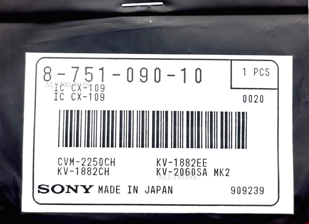 Vintage CRT TV IC Microporcessor Sony CX109 Dip24 8-751-090-10 Sony