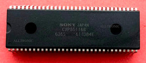 CRT Color TV IC Microporcessor / MicroP CXP85116B-636S Dip64 P/No. 875287129 Sony