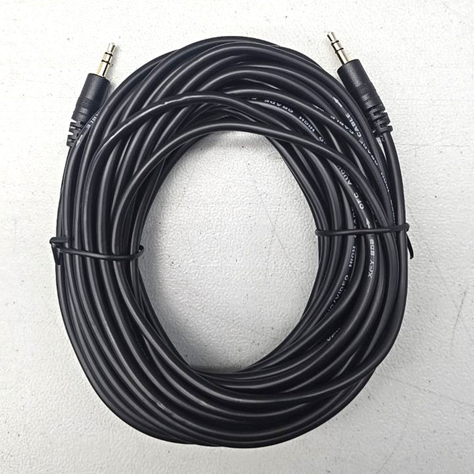 Cable Audio 3.5mm Male to 3.5mm Male 10Meter - XFY - 3.5MM Audio Cable 10 Meter -CLEARANCE SALE
