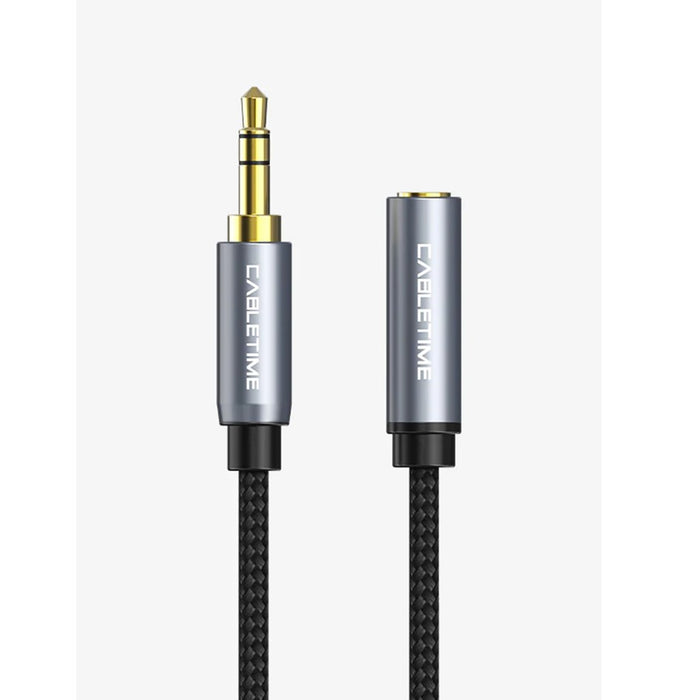 Premium 3.5mm Audio Extension Cable 3Meter / Male/Female Aluminum Aux Audio Extension Nylon Braided - Cabletime