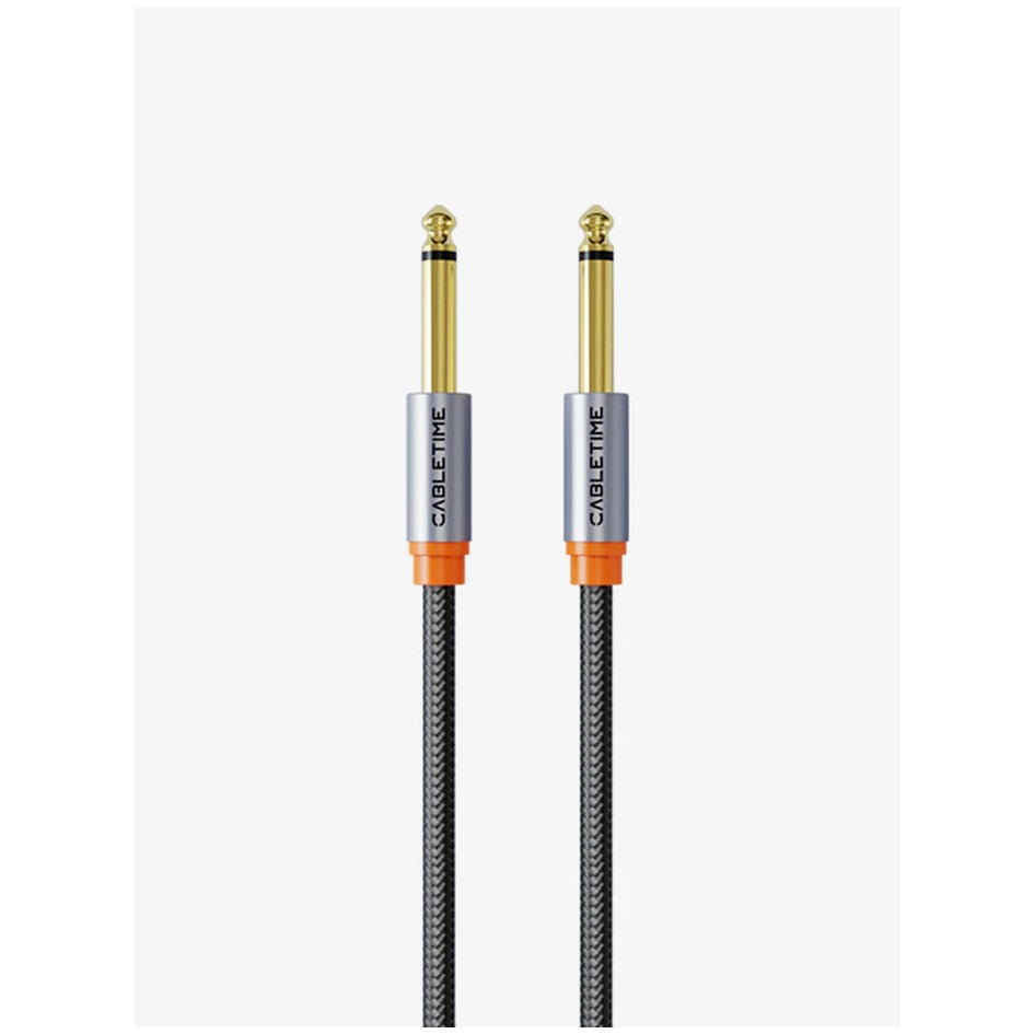 Audio Stereo Cable 6.3mm to 6.3mm 2M/ 3M /5M Cabletime 6.35mm audio Cable