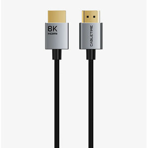 2M / 3M HDMI 2.1 8K 60Hz Slim Cable / Cabletime 8K HDMI Slim Cable