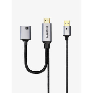 HDMI Male to Display Port Female Adapter 4K 60Hz With USB Power / Cabletime HDMI to DP Display port  ACP-CP51B
