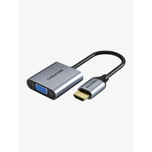 HDMI Male to VGA HD15 Female Adapter / Cabletime HDMI to VGA ACP-CP53G Aluminum Alloy