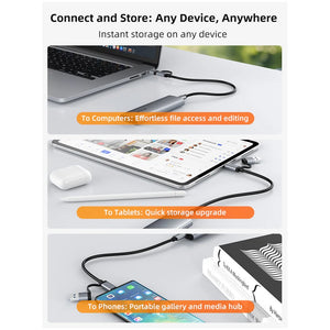 USB3.1 Gen2 TypeC to NVME M.2 10Gbps SSD PCIE Enclosure by Cabletime