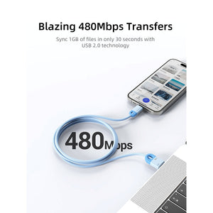 USB A to USB C Charging and Data Transfer Cable 6A 1 Meter Cabletime  USB-A to Type C