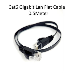 CAT6 0.5m / 1m /1.5m / 2m / 3m / 5m / 10m UTP RJ45 Ethernet Cable  Flat - Gigabit  Cat 6 Gold Plated Connector OEM