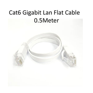 CAT6 0.5m / 1m /1.5m / 2m / 3m / 5m / 10m UTP RJ45 Ethernet Cable  Flat - Gigabit  Cat 6 Gold Plated Connector OEM