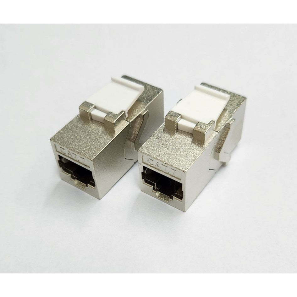 Cat6 Cat7 Rj45 Connector Coupler Female To Female Metal Housing (1pc)