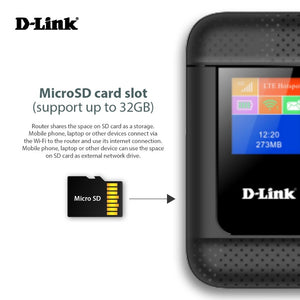 D-link N300 4G/LTE Wifi Mobile Modem Router DWR-932 with OLED Screen