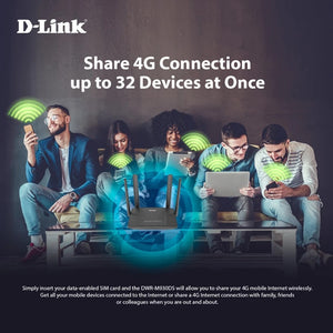 D-Link DWR-M930DS N300 4G Dual SIM LTE Router ( Nano sim Card)