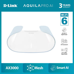 D-Link M30 AX3000 Wi-Fi 6 Smart Mesh Router 3YRS Warranty / Dlink M30 Aquila Mesh Router