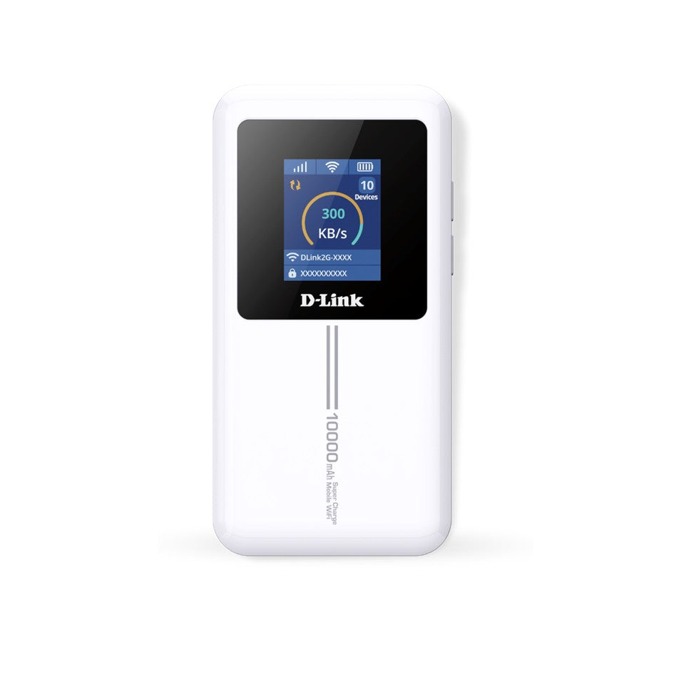 D-Link DWR-940M 4G Cat4 Wi-Fi Wireless 6 Mobile Hotspot | 10,000mAh Battery Life | up to 32 devices