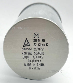 Air conditioner /  Aircon / AC Capacitor 440VAC 50µF / 50uF -Ø60 H10/100mm for Ac Unit