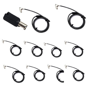 Dataflex  Nano Key Lock Notebook Security Cable Lock DF73655CKB ( Pack of 10pcs cable Lock (without individual unique keys) + 1 Master Key)