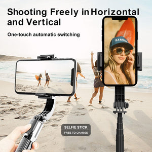 Gimbal Stabilizer for Smartphone  Selfie Stick Tripod with Remote Control  for Vlog Live Streaming Video Recording L08