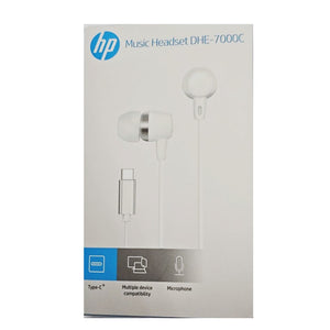 HP DHE-7000C USB C Headset with Mic / Type C Headset with microphone DHE 7000C White