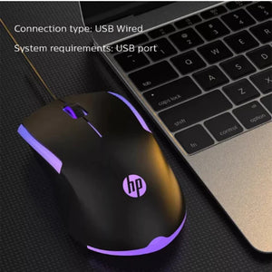 HP M160 USB Wired Gaming Mouse , High performance Optical Tracking Mouse