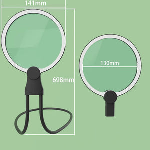 5x Magnification Handheld , Tabletop, Neck Hands Free Multifunction High penetration Magnifier 5F-8039-6