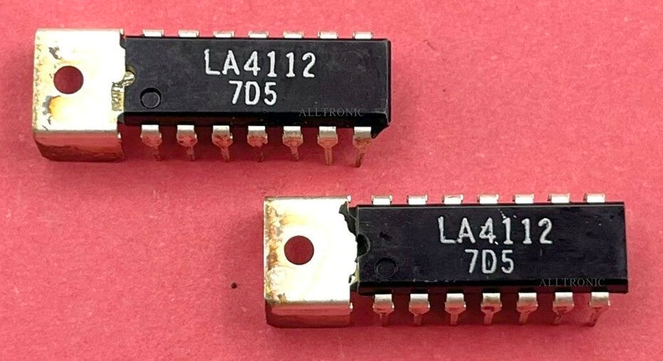 Genuine Audio Power Amplifier IC LA4112 Dip14 Sanyo - Audio Radio Cassette
