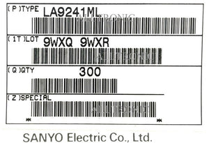 Geniune Audio CD Signal Processor IC LA9241 / LA9241M QFP64  ASP for CD System