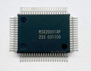 Audio Video Microporcessor IC M34200V1AF QFP72 Mitsubishi