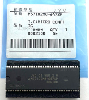 Genuine CRT TV IC Microporcessor M37102M8-647SP Dip64 Mit Appl: JVC TV
