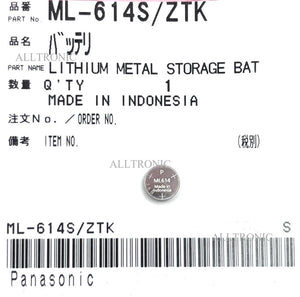 Battery Non-rechargeable Lithium 3V ML614 / ML614S for Panasonic Camcorder