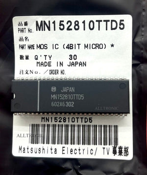 Audio TV / VCR  Microprocessor Controller IC MN152810TTD5 Dip52 for Panasonic