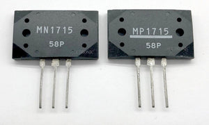 Genuine Audio Power Amplifier Transistor  MN1715 / MP1715 - P Rank / Pair by Sanken )