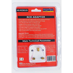 13A RCD Circuit Breaker Adaptor Morries MS-RCD01CB  / MSRCD01CB