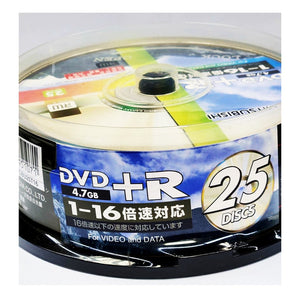 DVD+R Mitsubishi 25PCS CDTR47CBU25T16