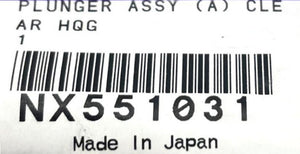 Plunger Assy (A) Clear HQG NX551031- Yamaha