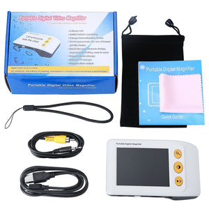 Portable 3.5-Inch HD Digital Video Magnifier with Color LCD Display – Electronic Magnifying Screen for Low Vision
