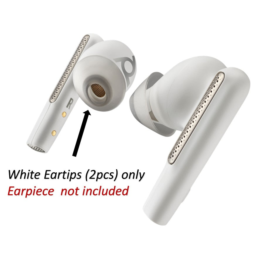 Poly Voyager Free 60 White Eartips (2 Pieces) (8L5A1AA) White