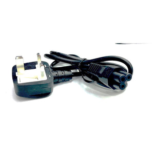 Power Cord 3Pin UK to C5 (Notebook) 1Meter Volex with Safety Approved Mark