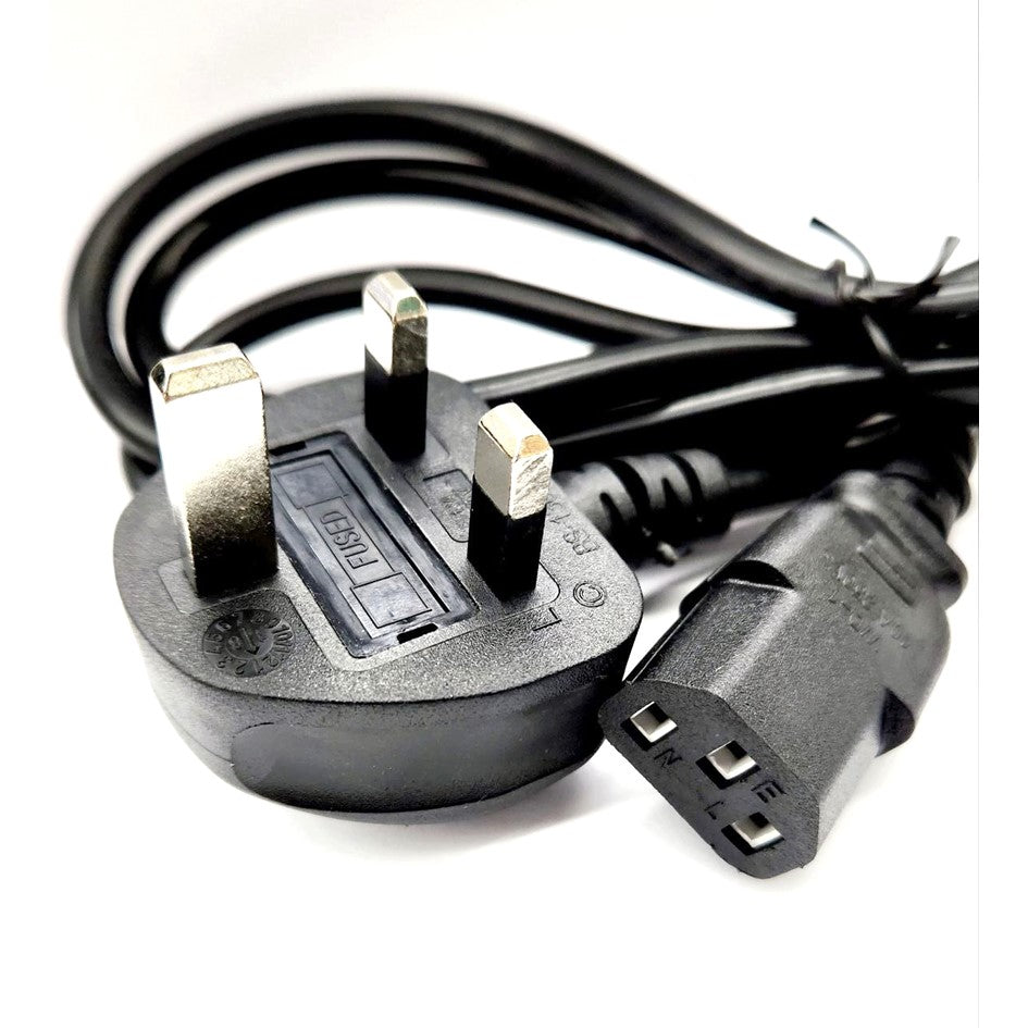 Power Cord 3Pin UK to C13 13A 1.5Meter with Safety Approved Mark/  SA