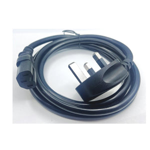 Power Cord 3Pin UK to C15 with Safety Approved Mark 1.8Meter / 3Meter 1.5mm2 Ubill