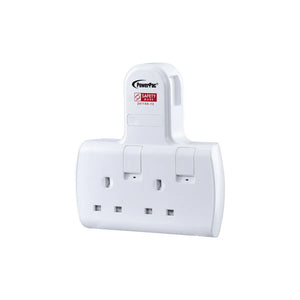 Powerpac 2 Way Socket Extension / 2W Adapter / 2Way Multi plug Extension Adaptor PP272WH