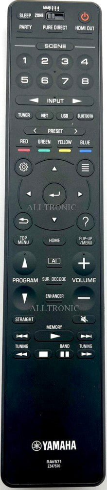Genuine AV Receiver Remote Control RAV571 / ZZ47570  for Yamaha AV System