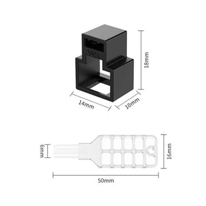 10pcs RJ45 Patch Cord Cable Lock with 1pc Key / RJ45 Locking Clips / Ethernet Cable Lock / RJ45 connector Locks /RJ45 Cable Lock