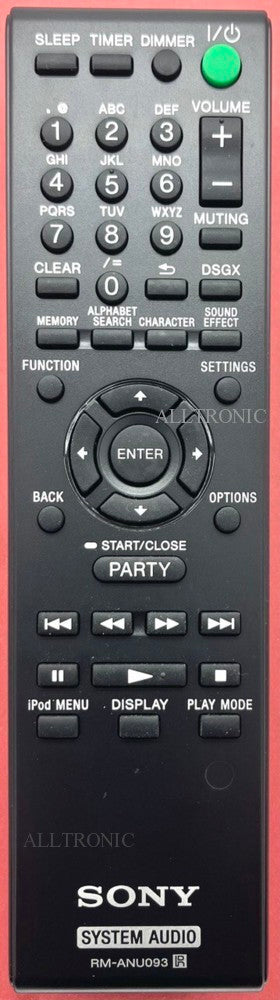 Genuine Audio / Hifi System Remote Control RMANU093 148905511 for Sony